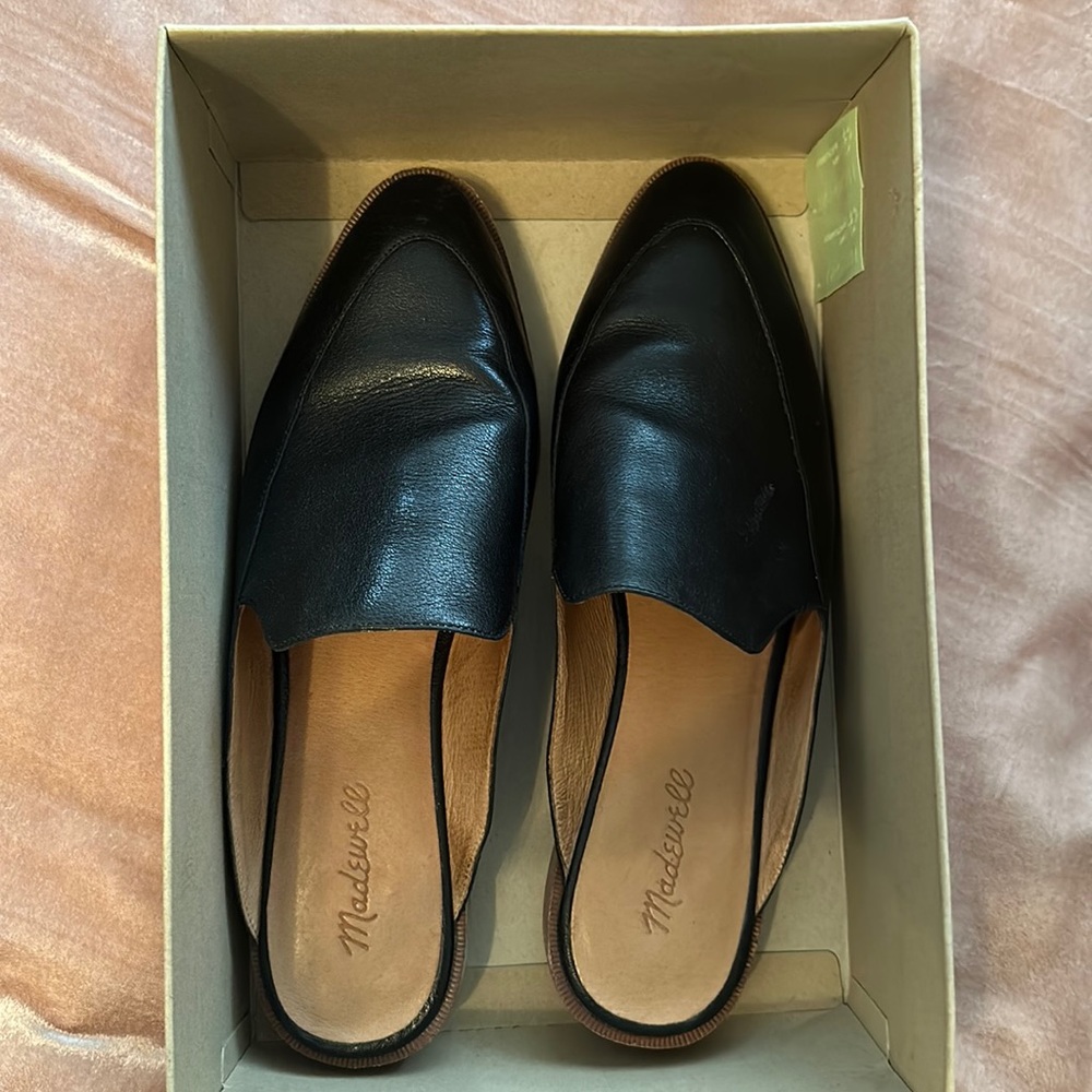 Made of rich leather, this walkable mule is perfect for work (& the weekend too)